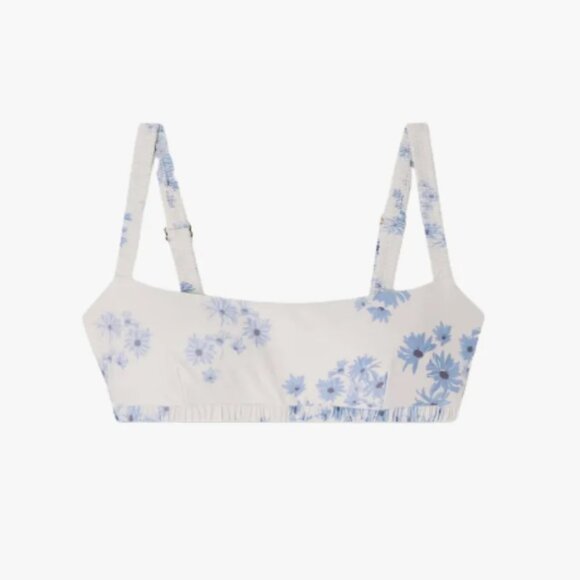 Peony NWOT Vacation Recycled Floral Bikini Top - Picture 2 of 8